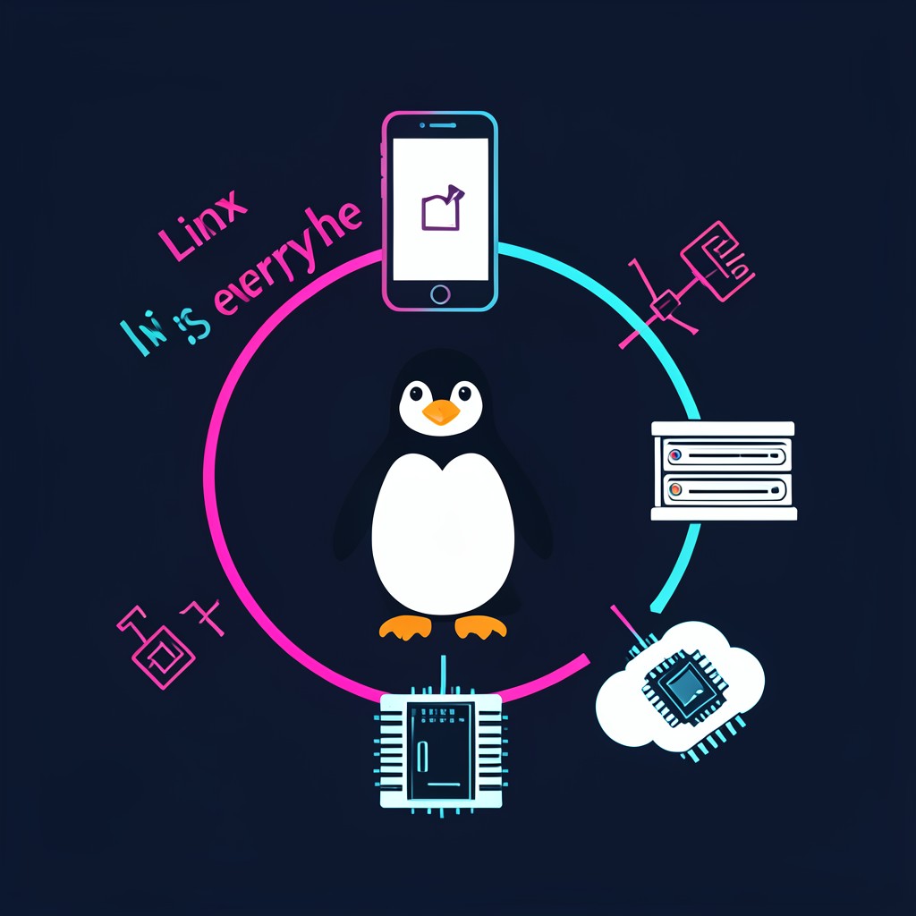 Linux 无处不在：手机 / 超算 / 云服务器 / 嵌入式设备