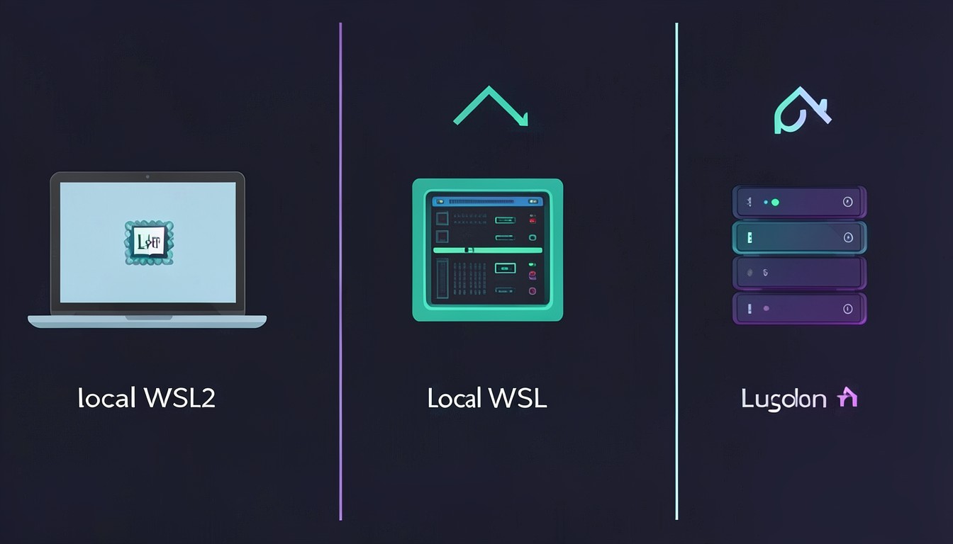 三种实操环境方案对比：本地 WSL2 / 虚拟机 / 云服务器