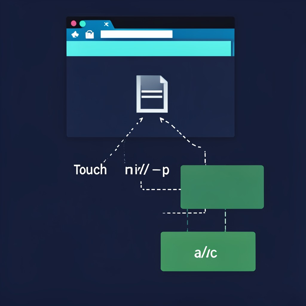 Create 操作：touch 生成空文件、mkdir -p 递归搭建多级目录树