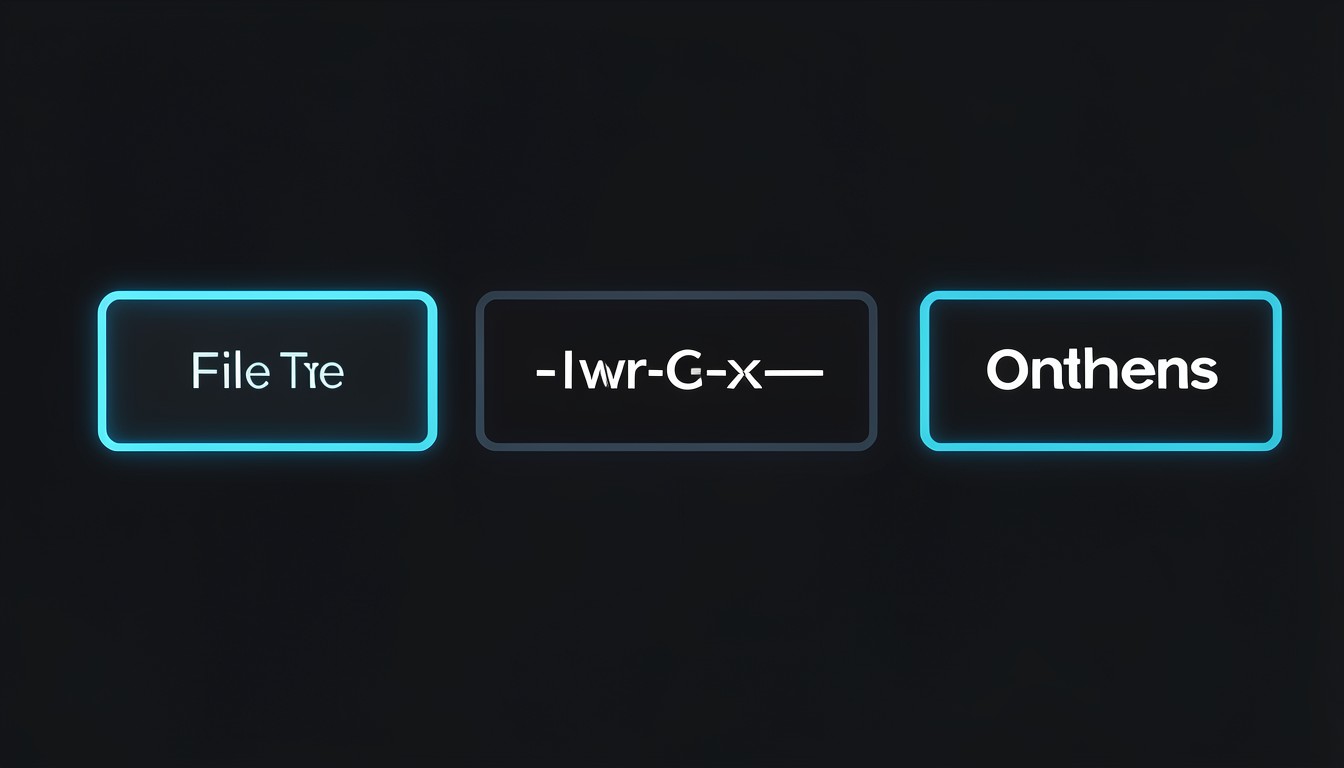 Linux 权限字符串分解示意图